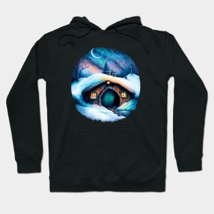 Round Doors in Winter - Fantasy Hoodie